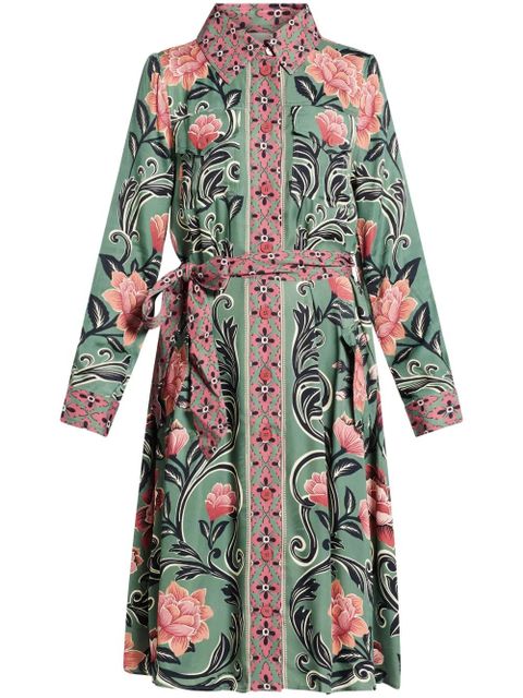 FARM Rio floral-print midi dress - Green - zdjęcie produktu nr 1