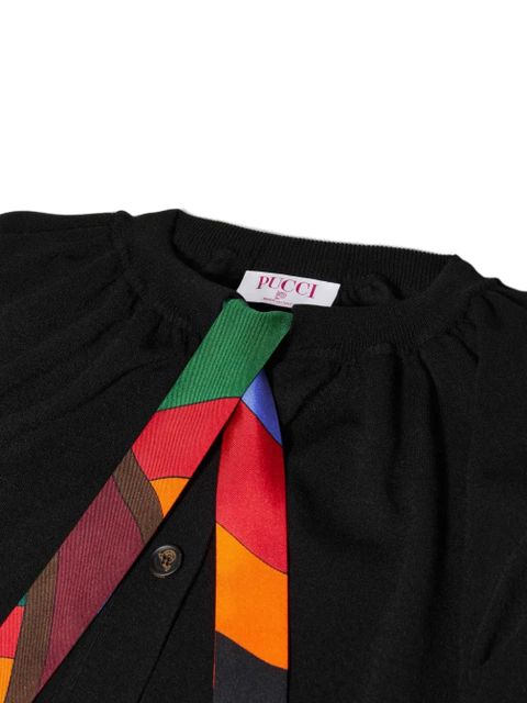 PUCCI print silk-twill cardigan - Black - zdjęcie produktu nr 2