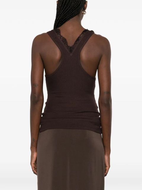 Nanushka Siara V-neck tank top - Brown