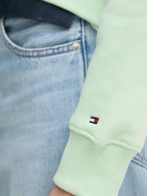 Tommy Hilfiger bluza damska kolor zielony z nadrukiem WW0WW39791