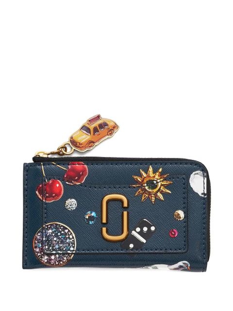 Marc Jacobs The Trinket printed zip leather wallet - Blue - zdjęcie produktu nr 1