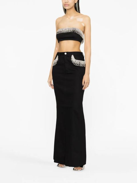 ROTATE BIRGER CHRISTENSEN crystal-embellished bandeau top - Black - zdjęcie produktu nr 2