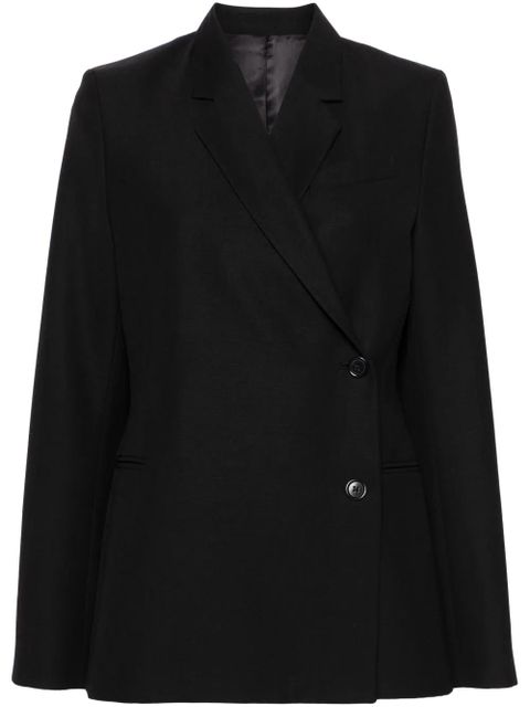 TOTEME double-breasted interlock-twill blazer - Black - zdjęcie produktu nr 1