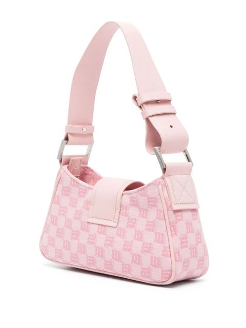 MISBHV monogram-jacquard mini shoulder bag - Pink