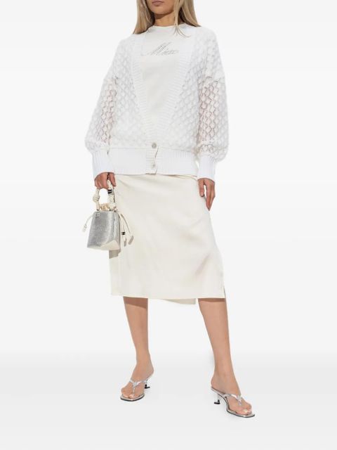 Blumarine open-knit cardigan - White - zdjęcie produktu nr 2