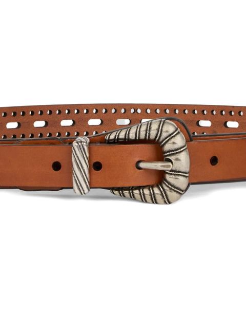 ETRO openwork leather belt - Brown - zdjęcie produktu nr 2