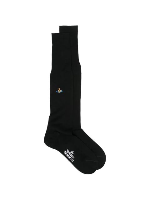 Vivienne Westwood Orb-embroidery socks - Black - zdjęcie produktu nr 1