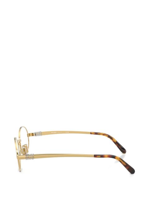 Miu Miu round-frame glasses - Gold