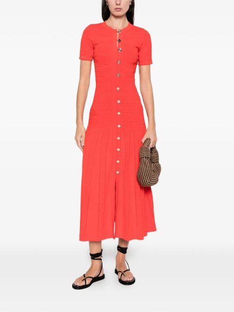 SANDRO button-up midi dress - Red - zdjęcie produktu nr 2