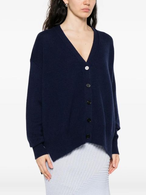 Jil Sander button-front cashmere cardigan - Blue
