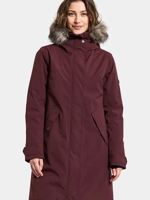 Didriksons kurtka ERNA kolor bordowy zimowa 505853 - zdjęcie produktu nr 1
