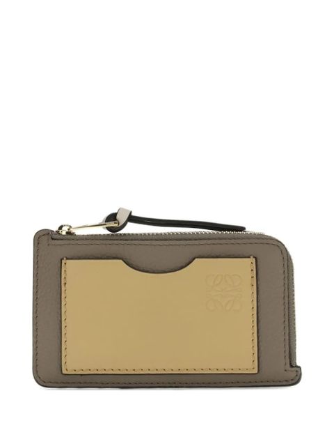 LOEWE grained leather wallet - Grey - zdjęcie produktu nr 1