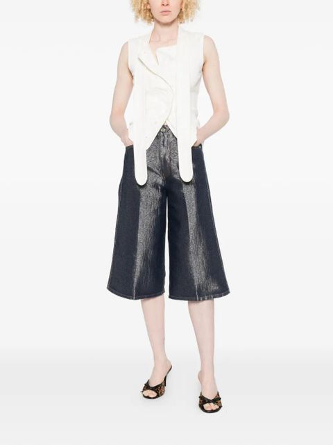 GANNI belt-loops shorts - Blue - zdjęcie produktu nr 2