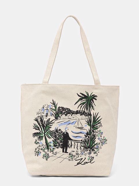 Karl Lagerfeld torebka shopper damska bawełniana K/ESSENTIAL - zdjęcie produktu nr 2