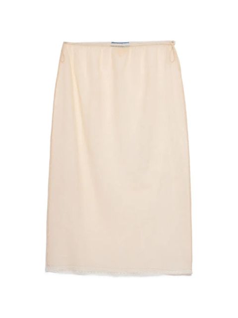 Prada cotton tulle midi skirt - Neutrals - zdjęcie produktu nr 1