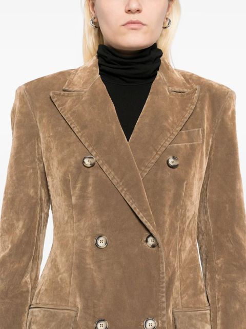 Max Mara Flocked blazer - Brown
