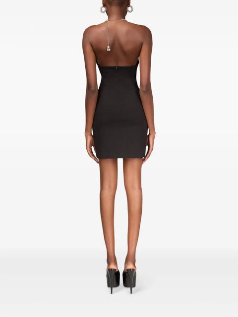 AREA crystal-embellished minidress - Black