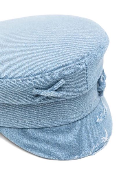 Ruslan Baginskiy knot frayed hat - Blue