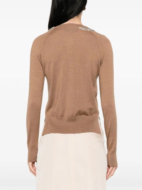 Simone Rocha embellished cardigan - Brown