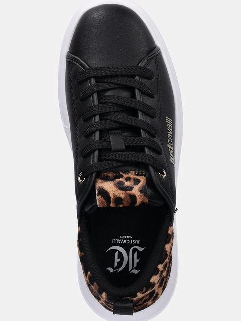 Just Cavalli sneakersy skórzane damskie kolor czarny 79RA3SB7ZPB58899 - zdjęcie produktu nr 2