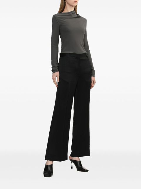 TOTEME draped jersey top - Grey