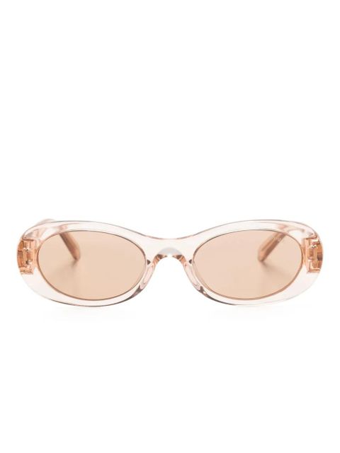 Miu Miu Eyewear oval-frame sunglasses - Pink - zdjęcie produktu nr 1