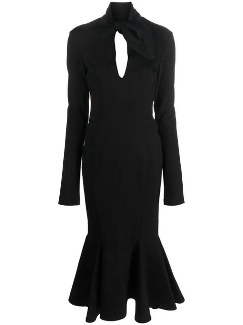 The Attico Isabel open-back midi dress - Black - zdjęcie produktu nr 1