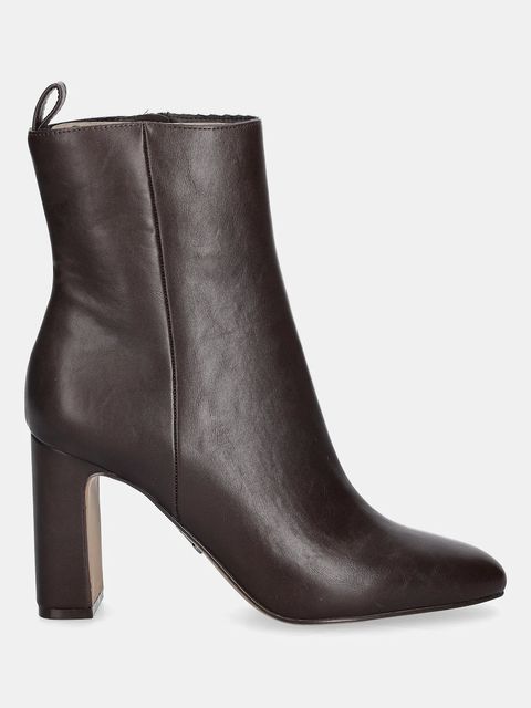 Steve Madden botki Adelisa damskie kolor brązowy na słupku 11002626