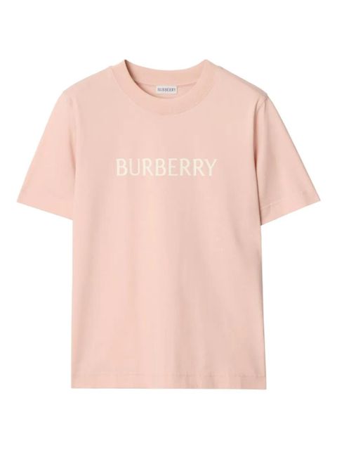 Burberry logo-print cotton T-shirt - Pink - zdjęcie produktu nr 1