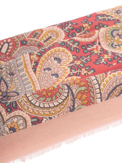 ETRO paisley-patterned scarf - Pink