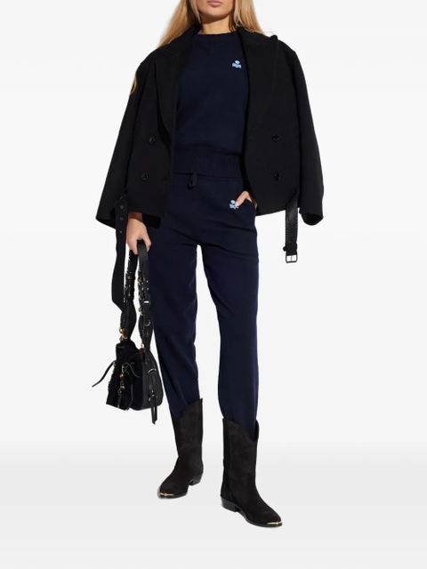 MARANT ÉTOILE drawstring embroidered trousers - Blue - zdjęcie produktu nr 2