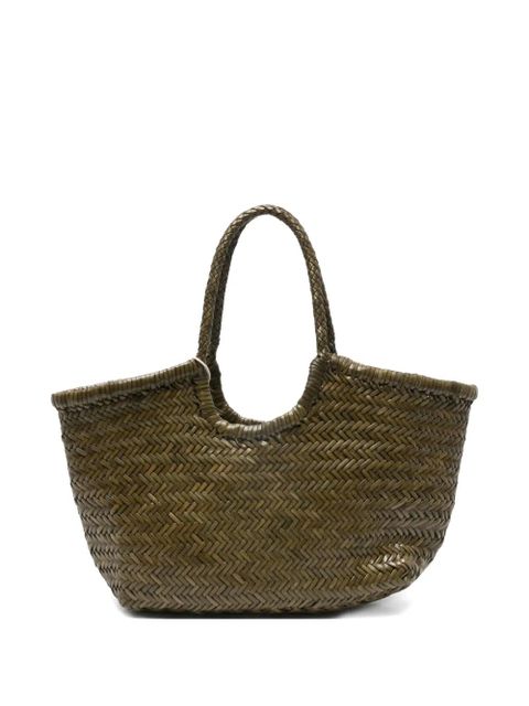 DRAGON DIFFUSION Big Nantucket Basket woven handle shoulder bag - Green - zdjęcie produktu nr 1