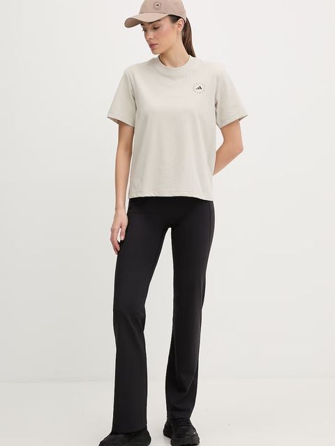 adidas by Stella McCartney t-shirt treningowy damski z bawełną - zdjęcie produktu nr 1