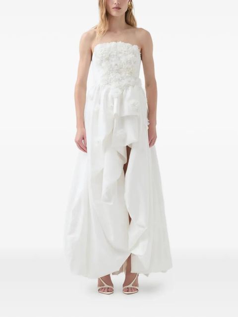 Aje Carina floral strapless maxi dress - White - zdjęcie produktu nr 1