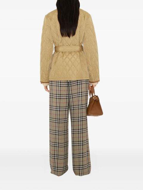 Burberry quilted belted jacket - Neutrals