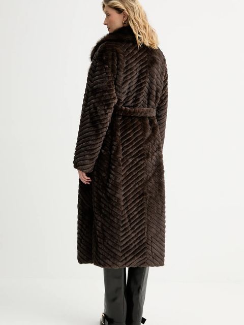 Answear.LAB płaszcz kolor brązowy