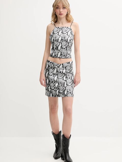 IRO top damska kolor czarny wzorzysta WM16ASSANE