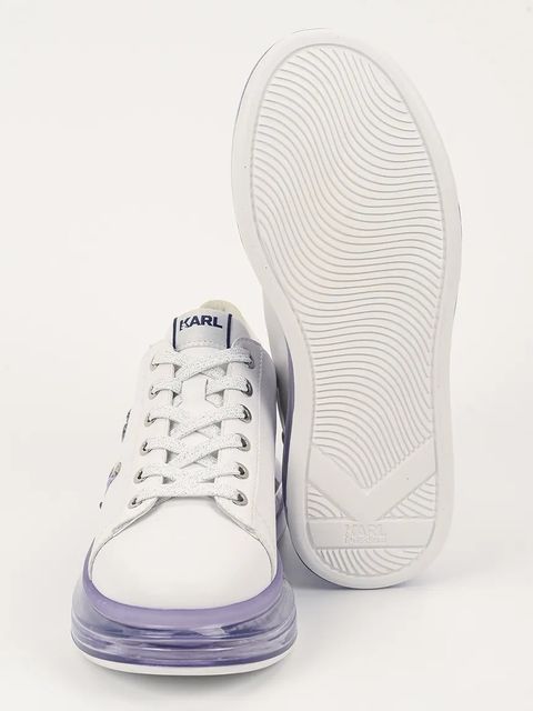 Karl Lagerfeld sneakersy skórzane KAPRI KUSHION damskie kolor biały KL62610H