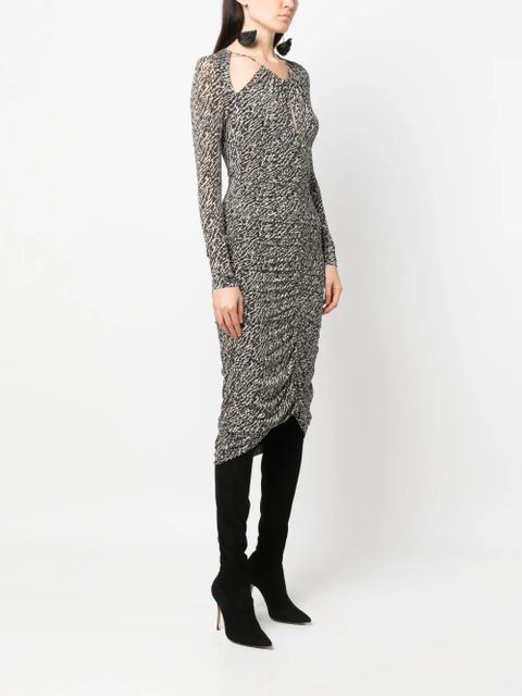 ISABEL MARANT Logane cut-out midi dress - Black - zdjęcie produktu nr 2