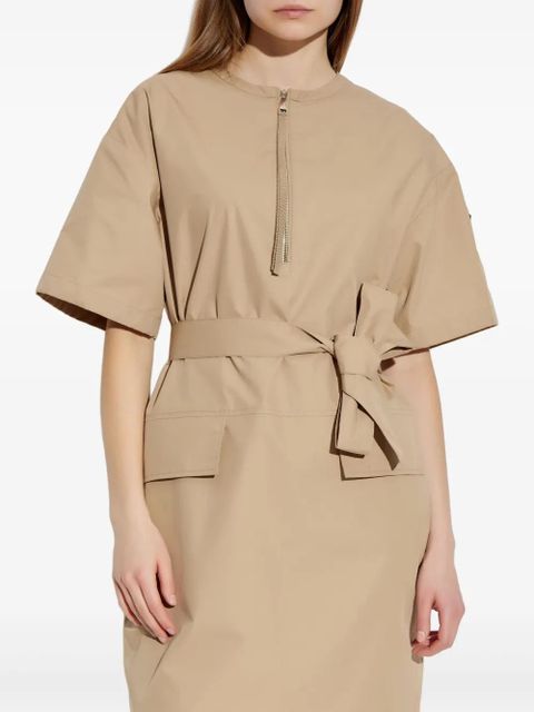 Moncler belted midi dress - Neutrals