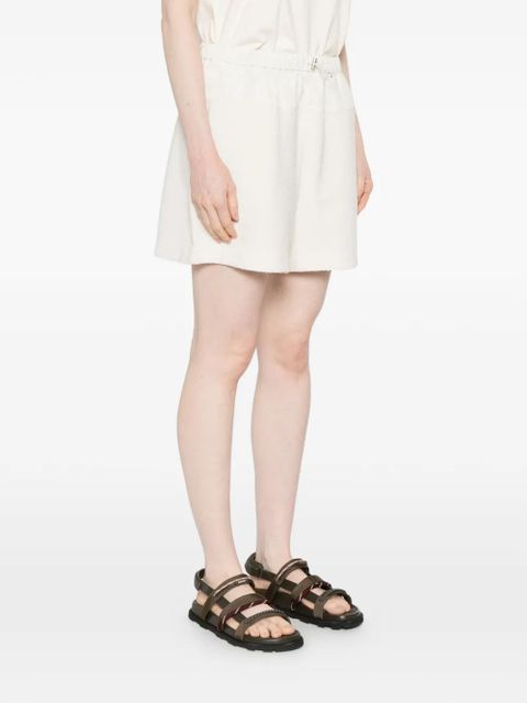 Moncler logo-patch drawstring shorts - Neutrals