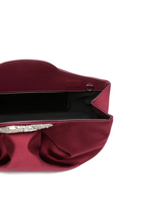Giuseppe Zanotti crystal-embellished clutch bag - Neutrals