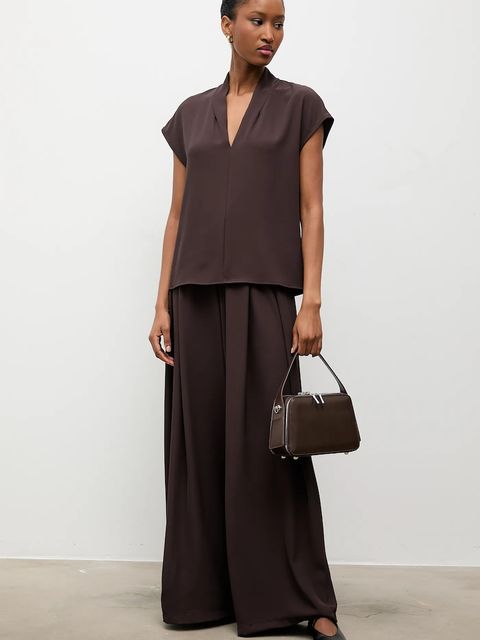 Answear.LAB komplet damski kolor brązowy