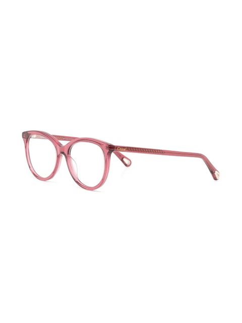 Chloé Eyewear round-frame glasses - Pink - zdjęcie produktu nr 2
