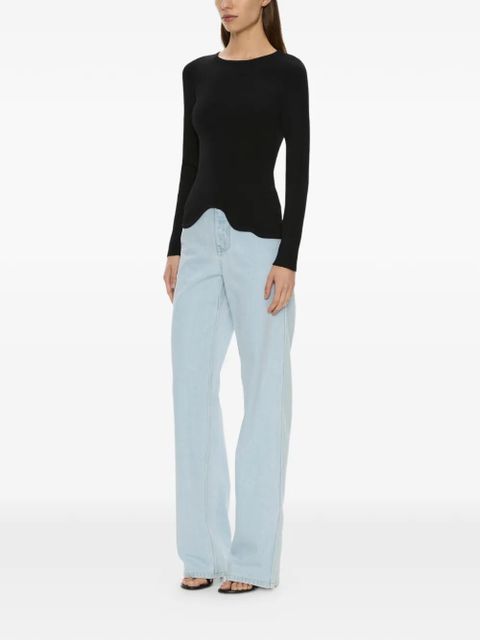 Christopher Esber Maparadita long asymmetric top - Black