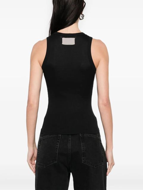 Aya Muse ribbed tank top - Black