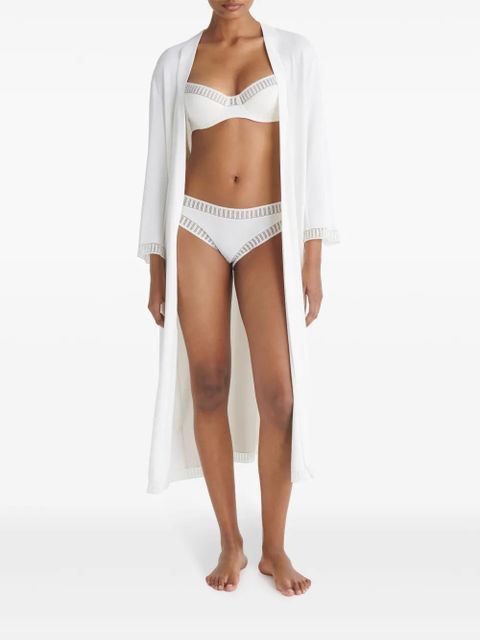 ERES Violette lace trim robe - White - zdjęcie produktu nr 2