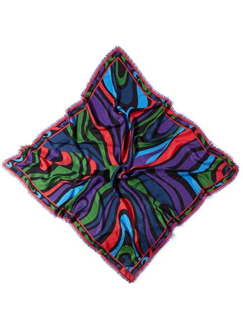 PUCCI large Marmo-print scarf - Purple - zdjęcie produktu nr 1