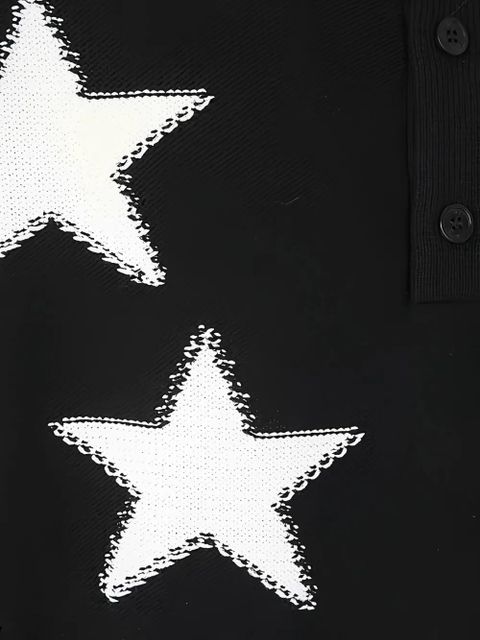 Balmain star-motif polo top - Black - zdjęcie produktu nr 2