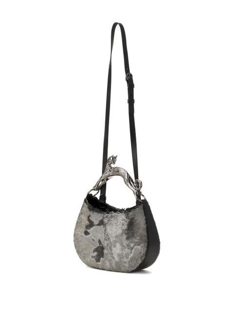 Lanvin Animal Hardware Fur Tote Bag - Grey